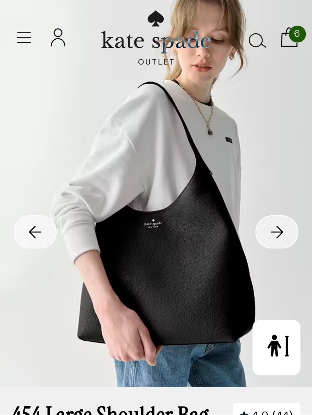 kate spade Black Leather Shoulder Bag - Picture 6 of 8